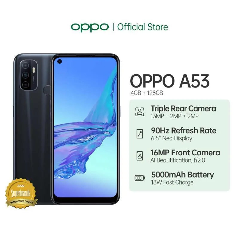 OPPO A53 4GB128GB Garansi Resmi