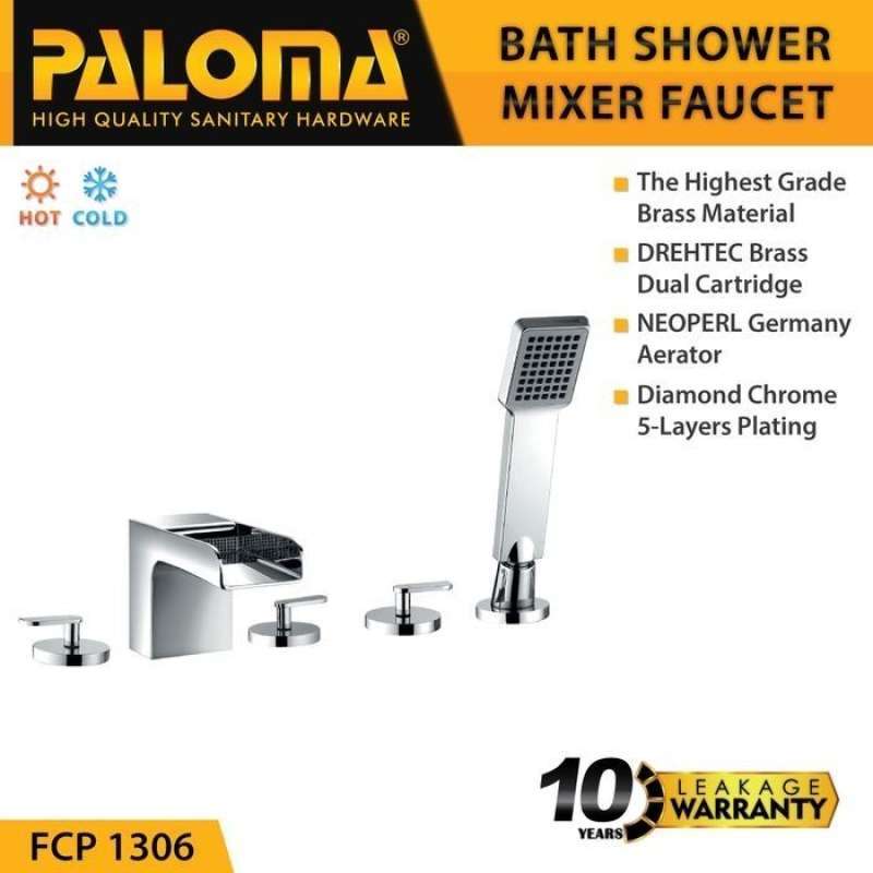 PALOMA FCP 1306 Keran Mixer Bathtub Shower Mandi Panas Dingin
