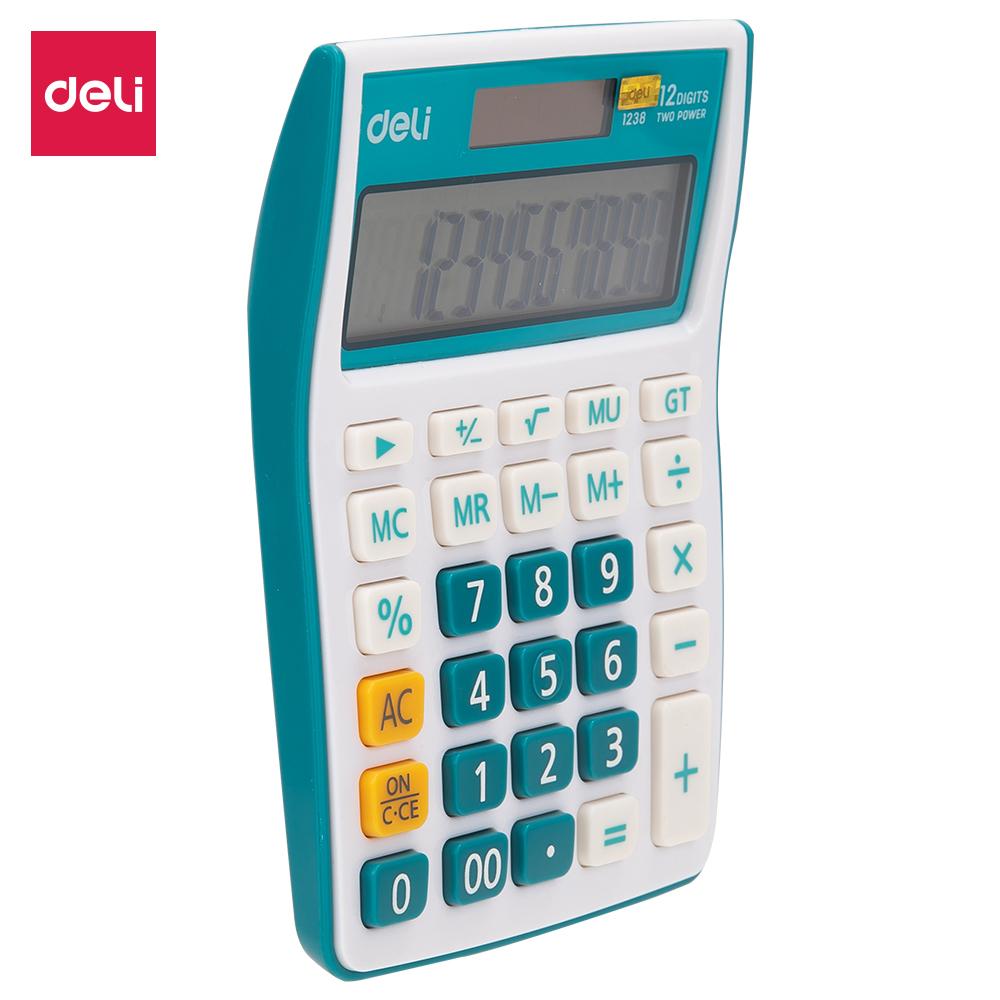 Deli Desktop Calculator W1238 BLUE