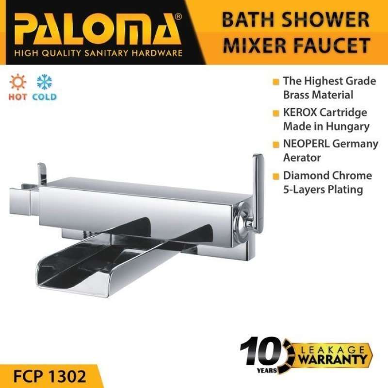 PALOMA FCP 1302 Keran Mixer Bathtub Shower Mandi Panas Dingin