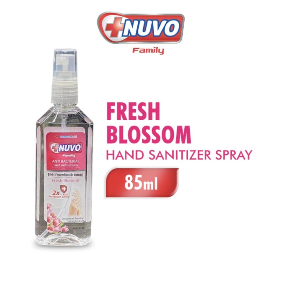 NUVO Hand Sanitizer Spray Merah 85 ml (1 box 24 PCS)