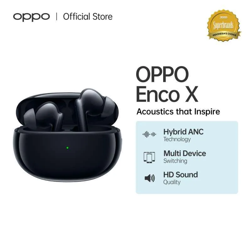 OPPO Enco X - Wireless with DYNaudio - HD Quality Sound - Hybrid ANC Technology