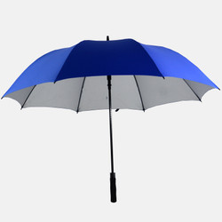 HUGO Payung Lipat Golf Besar Mewah Jumbo Otomatis Polos Lipat Dua - Biru