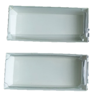 Paper Mealbox + Tutup Mika, 500 Pcs/Ctn